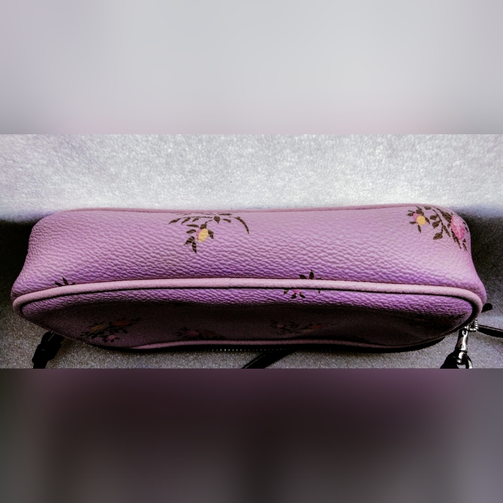 Coach Floral Cross Stitch Double Zipper Crossbody - Picture 9 of 13